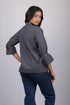 Cotton shirt style top for women western wear Small White Polka Dot With Designer Sleeves (OTL-TPS1088)